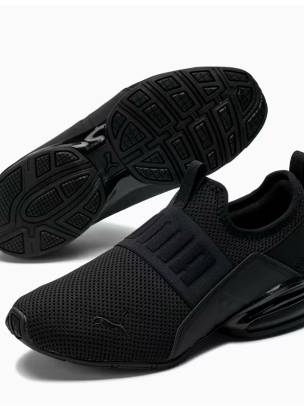 Puma Puma Axelion Slip On shoes Sz 6.5 GUC Black memory form